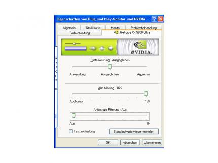 Geforce FX und Detonator 43.45